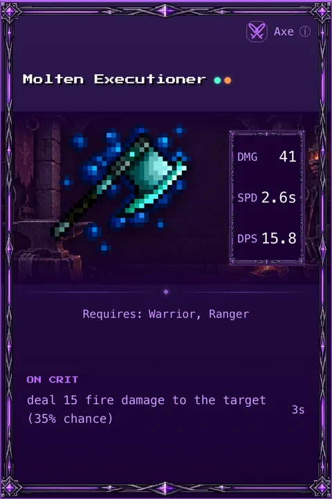 Molten Executioner: Epic Axe